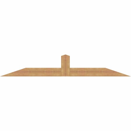 Ekena Millwork Portland Smooth Timber Gable Bracket, Western Red Cedar, 84"W x 14"H x 1 1/2"D x 5 1/2"F, 4/12 Pitch GBW084X14X0206POR00SWR